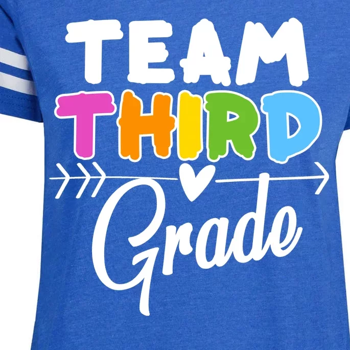 Team Third Grade Arrow Heart Enza Ladies Jersey Football T-Shirt