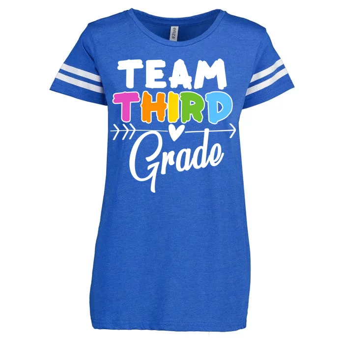 Team Third Grade Arrow Heart Enza Ladies Jersey Football T-Shirt