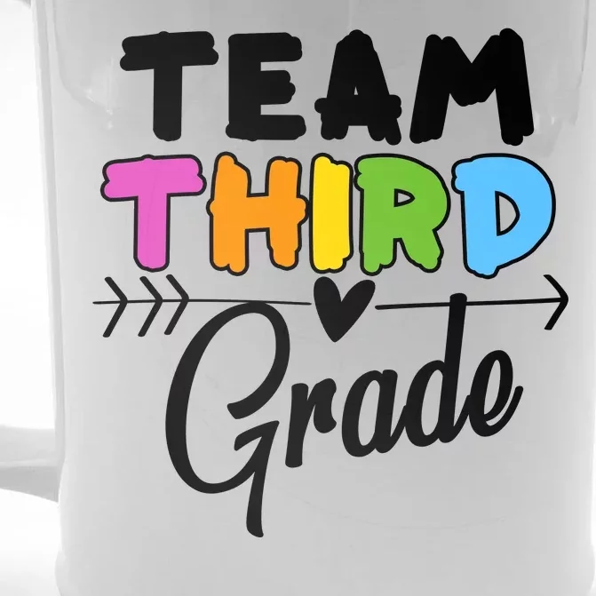 Team Third Grade Arrow Heart Front & Back Beer Stein