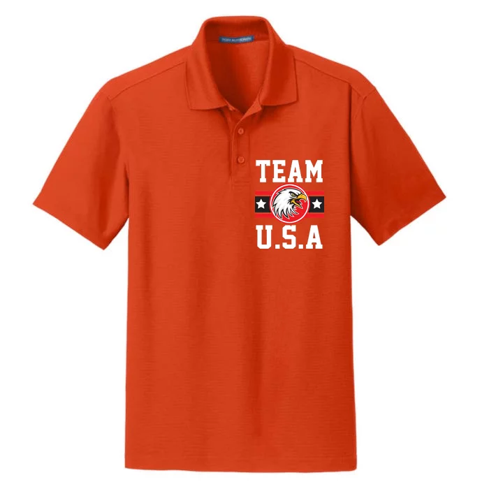 Team U.S.A. Logo Dry Zone Grid Performance Polo