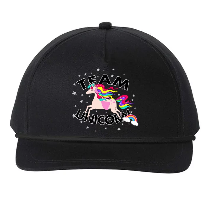 Team Unicorn Snapback Five-Panel Rope Hat