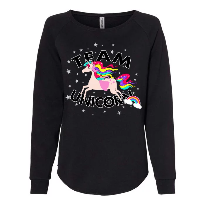 Team Unicorn Womens California Wash Sweatshirt