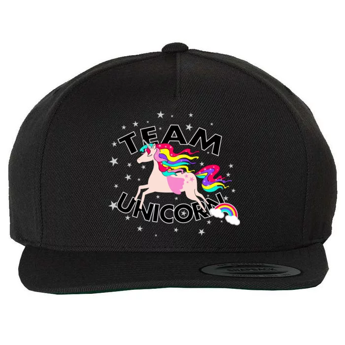 Team Unicorn Wool Snapback Cap