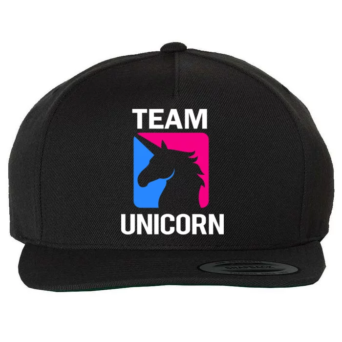 Team Unicorn Logo Wool Snapback Cap