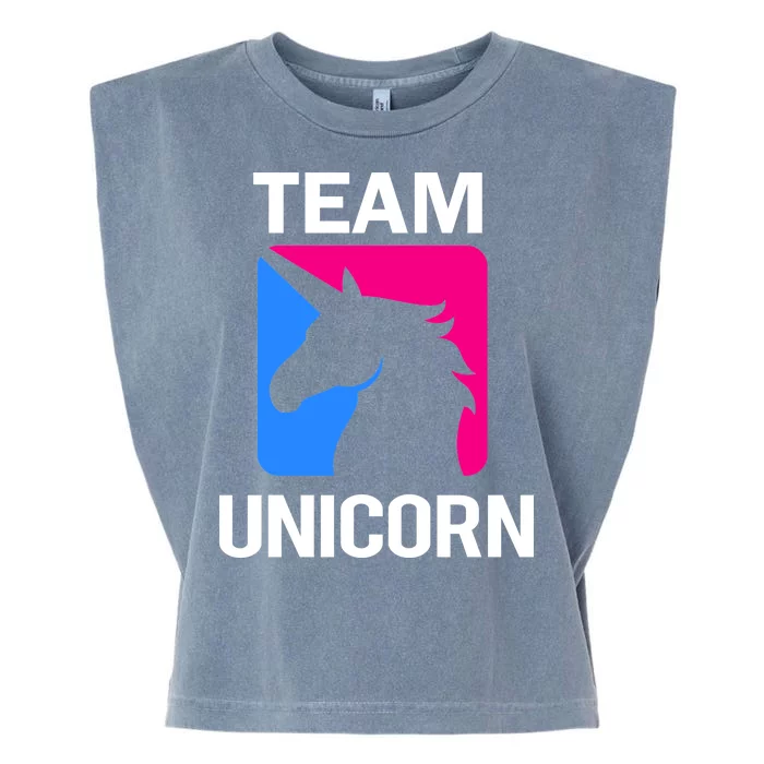 Team Unicorn Logo Garment-Dyed Women's Muscle Tee