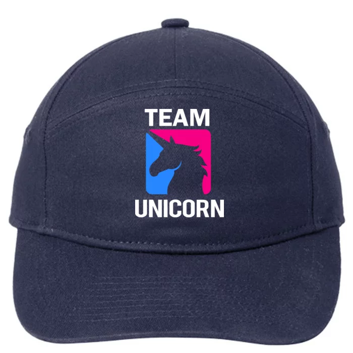 Team Unicorn Logo 7-Panel Snapback Hat