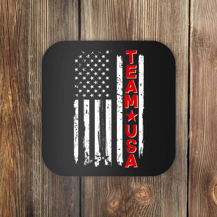 Team USA Distressed American Flag Coaster