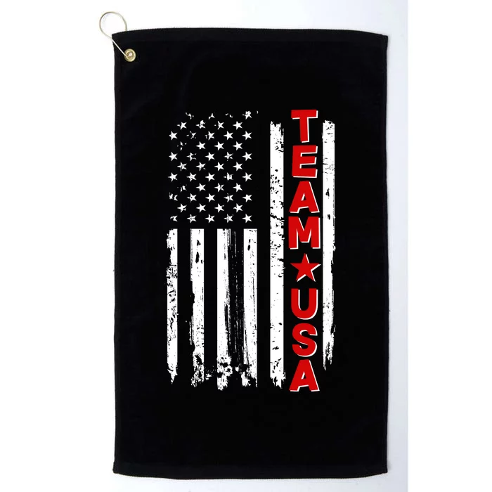 Team USA Distressed American Flag Platinum Collection Golf Towel