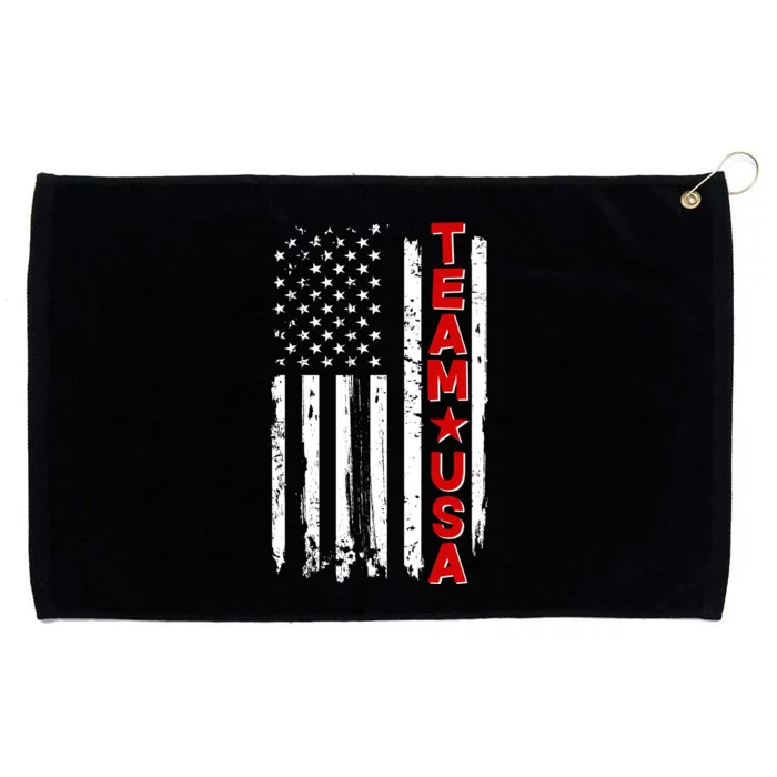 Team USA Distressed American Flag Grommeted Golf Towel