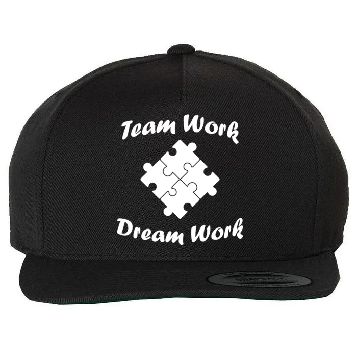 Team Work Dream Work Wool Snapback Cap