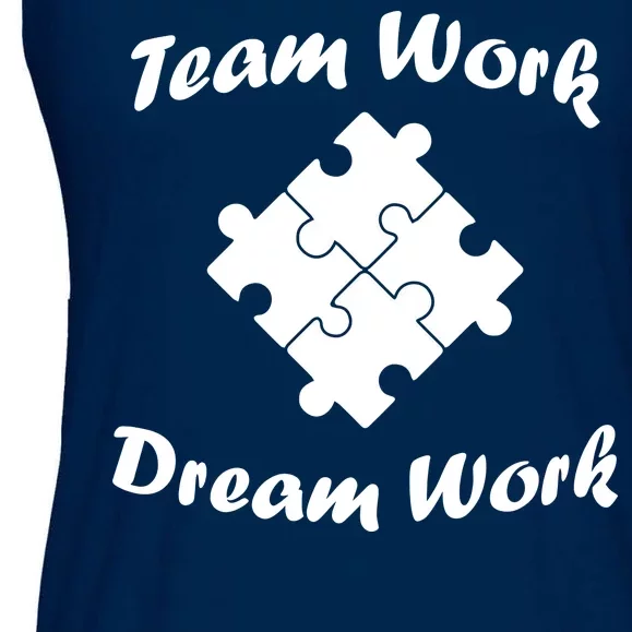 Team Work Dream Work Ladies Essential Flowy Tank