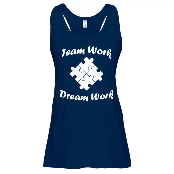 Team Work Dream Work Ladies Essential Flowy Tank