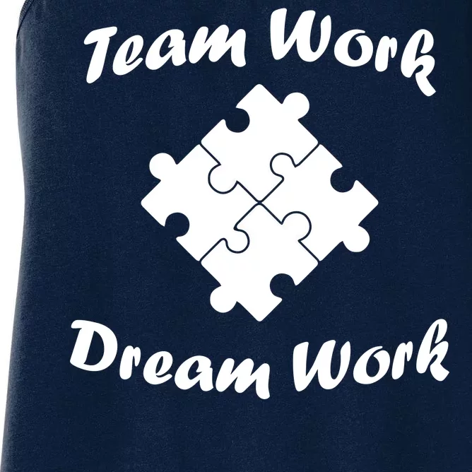 Team Work Dream Work Women's Racerback Tank