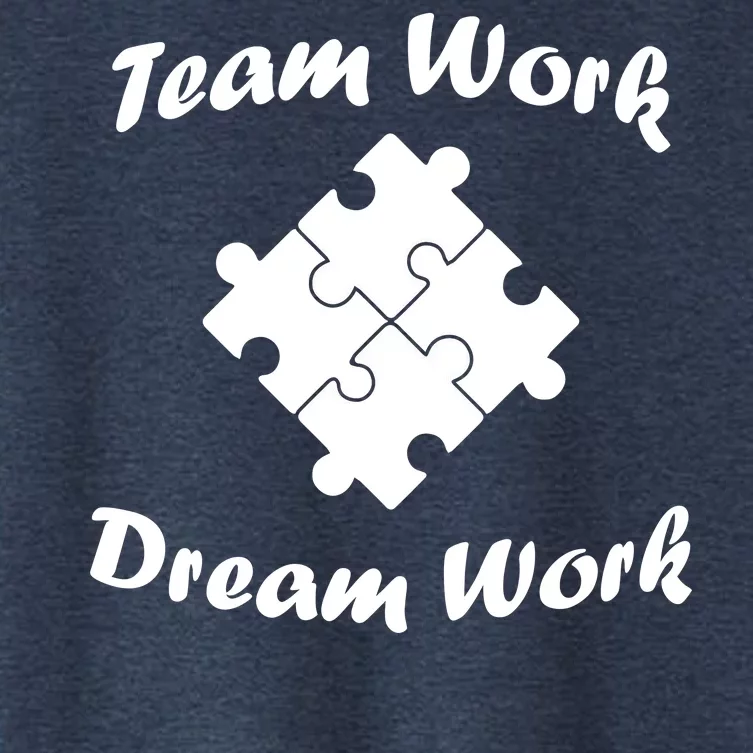 Team Work Dream Work Women's Crop Top Tee