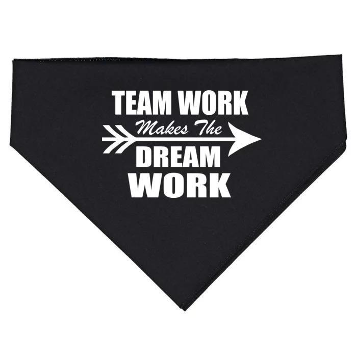 Team Work Makes The Dream Work USA-Made Doggie Bandana