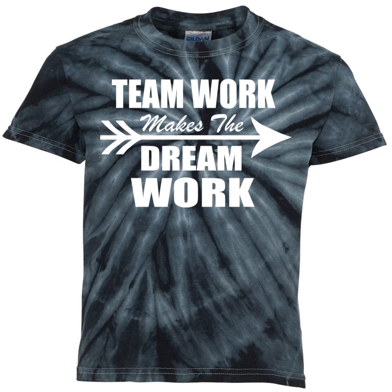 Team Work Makes The Dream Work Kids Tie-Dye T-Shirt