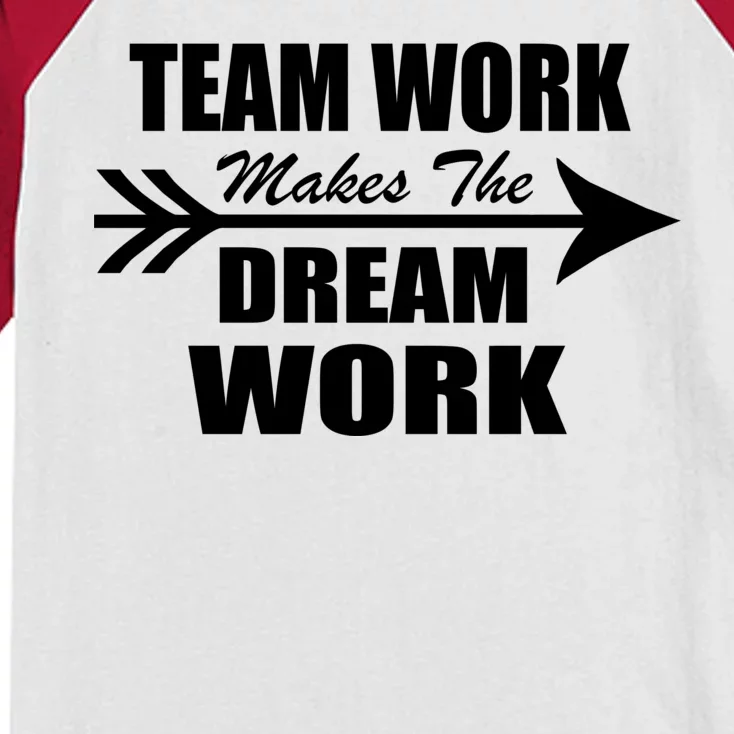 Team Work Makes The Dream Work Kids Colorblock Raglan Jersey