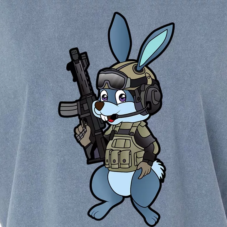 Tactical Easter Bunny Garment-Dyed Women's Muscle Tee