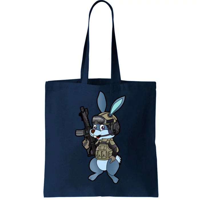 Tactical Easter Bunny Tote Bag