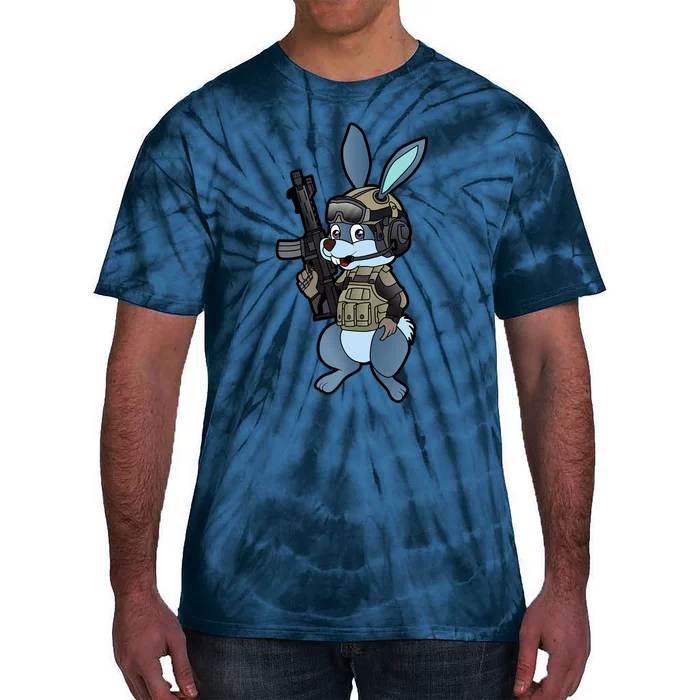 Tactical Easter Bunny Tie-Dye T-Shirt