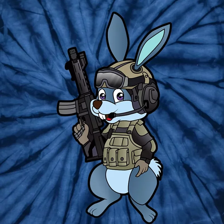 Tactical Easter Bunny Tie-Dye T-Shirt