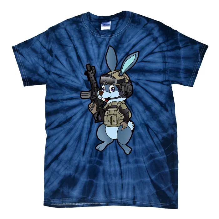 Tactical Easter Bunny Tie-Dye T-Shirt