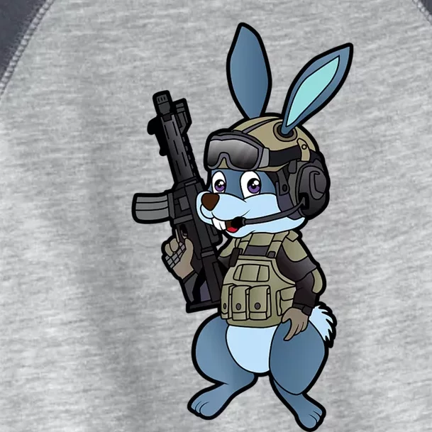 Tactical Easter Bunny Toddler Fine Jersey T-Shirt