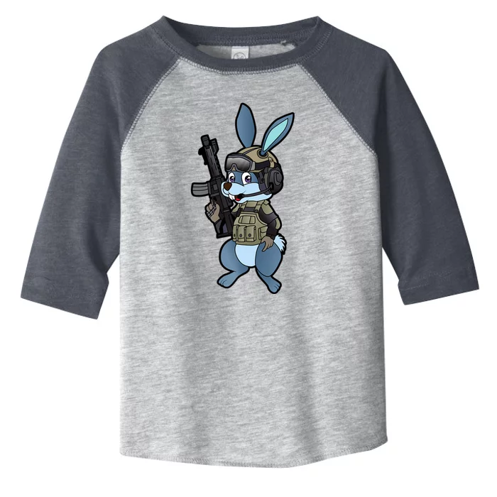 Tactical Easter Bunny Toddler Fine Jersey T-Shirt