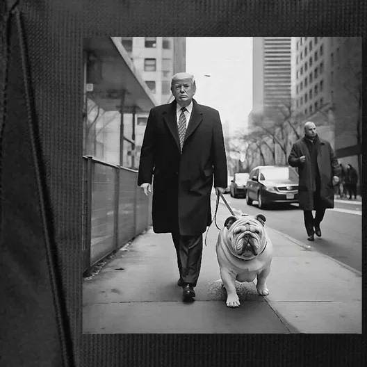 Trump English Bulldog Downtown Funny Political City Backpack