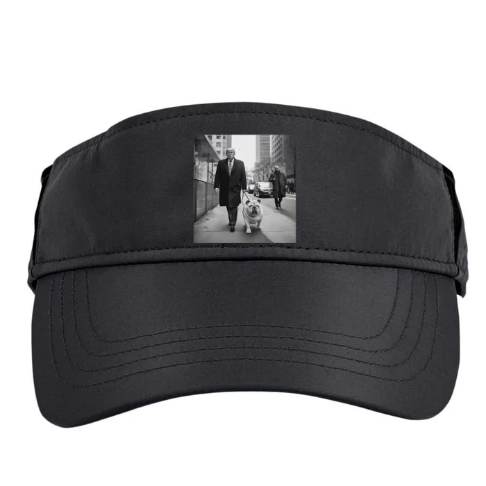 Trump English Bulldog Downtown Funny Political Adult Drive Performance Visor