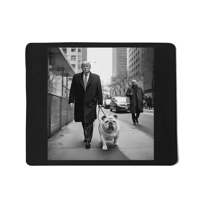 Trump English Bulldog Downtown Funny Political Mousepad