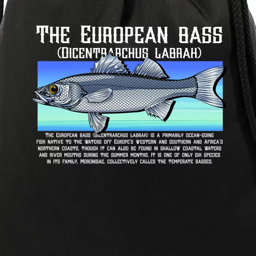 The European Bass Drawstring Bag