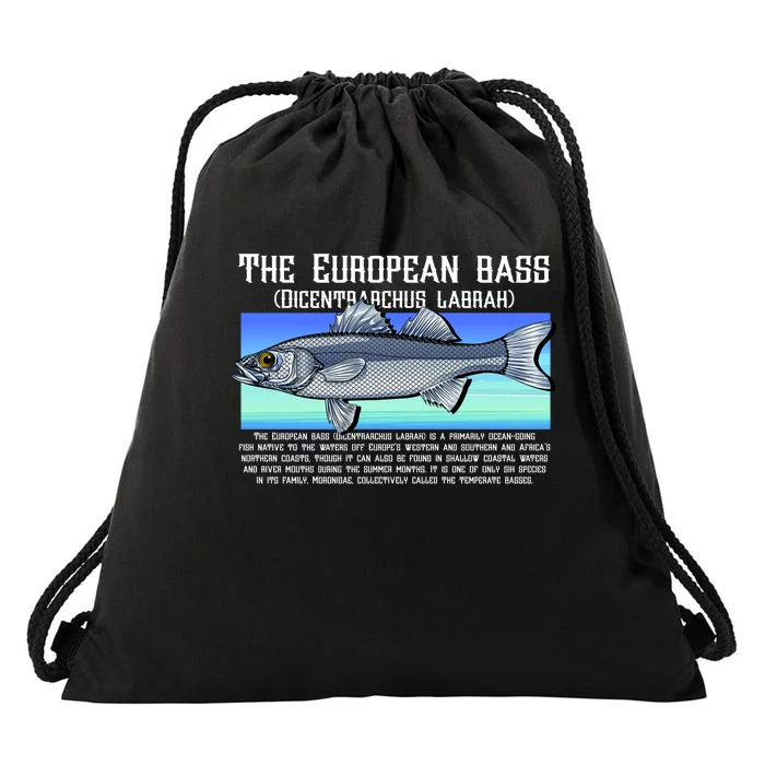 The European Bass Drawstring Bag