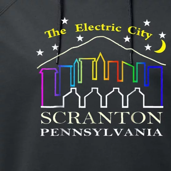 The electric city scranton pennsylvania Performance Fleece Hoodie