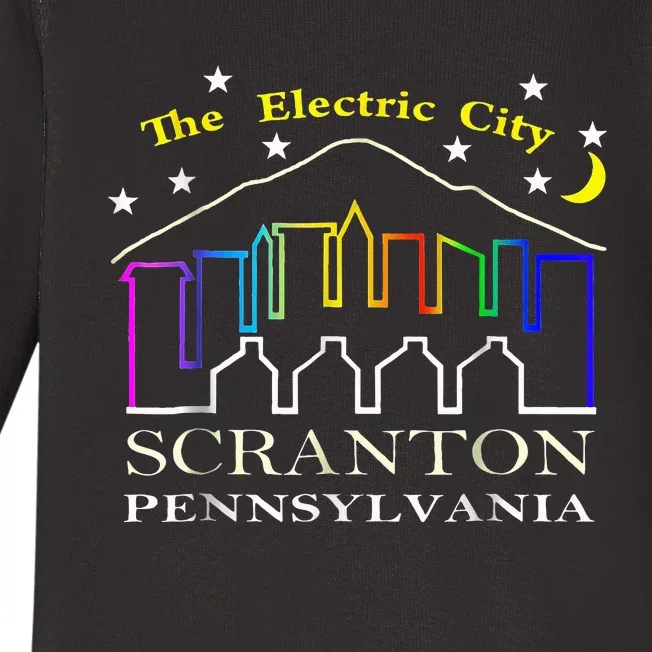 The electric city scranton pennsylvania Baby Long Sleeve Bodysuit