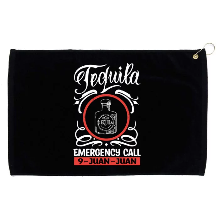 Tequila Emergency Call 9 Juan Juan Grommeted Golf Towel