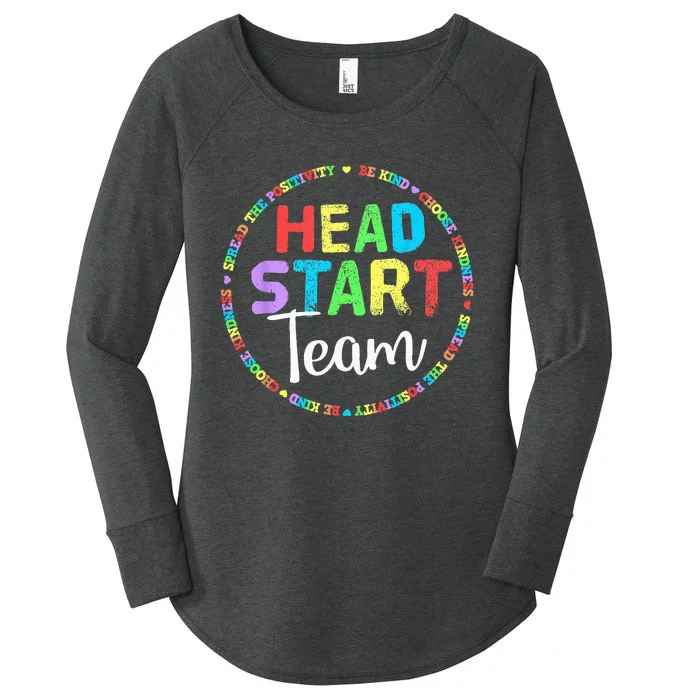 Teacher Early Childhood Education Preschool Head Start Crew Women's Perfect Tri Tunic Long Sleeve Shirt