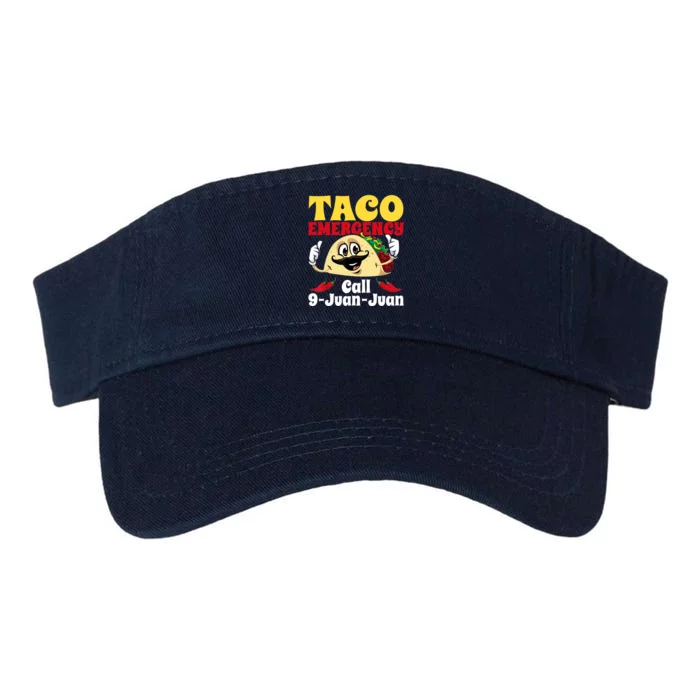 Taco Emergency Call 9 Juan Juan Funny Cinco De Mayo Mexican Valucap Bio-Washed Visor