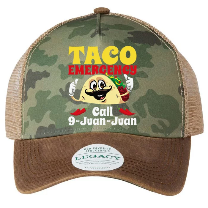 Taco Emergency Call 9 Juan Juan Funny Cinco De Mayo Mexican Legacy Tie Dye Trucker Hat