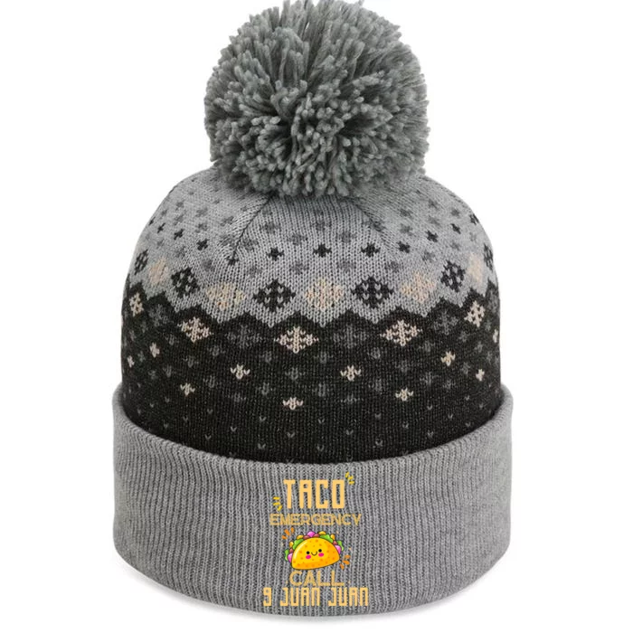 Taco Emergency Call 9 Juan Juan The Baniff Cuffed Pom Beanie