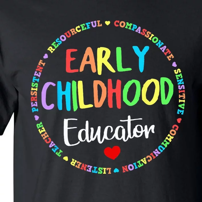 Teacher Early Childhood Education Preschool Head Start Crew Tall T-Shirt