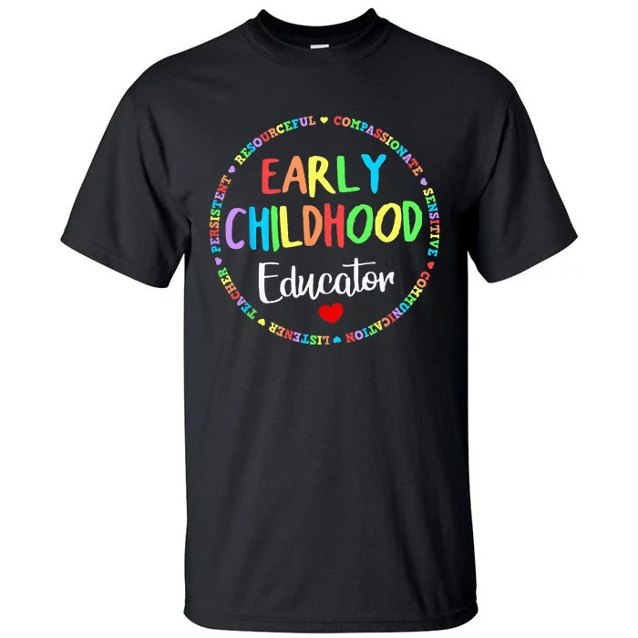 Teacher Early Childhood Education Preschool Head Start Crew Tall T-Shirt