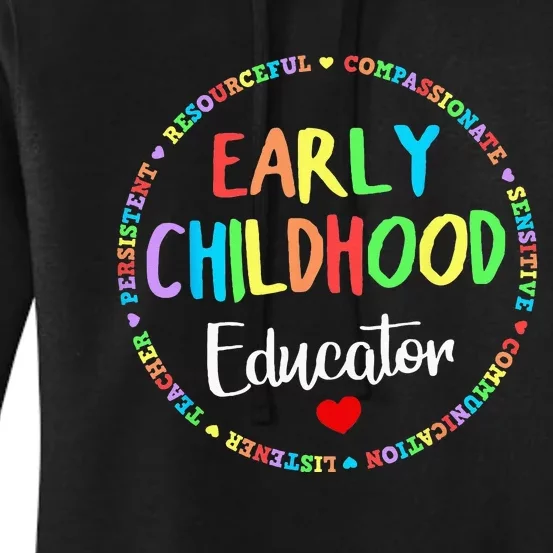 Teacher Early Childhood Education Preschool Head Start Crew Women's Pullover Hoodie