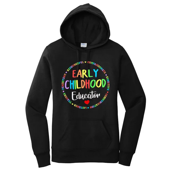 Teacher Early Childhood Education Preschool Head Start Crew Women's Pullover Hoodie