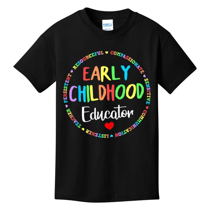 Teacher Early Childhood Education Preschool Head Start Crew Kids T-Shirt