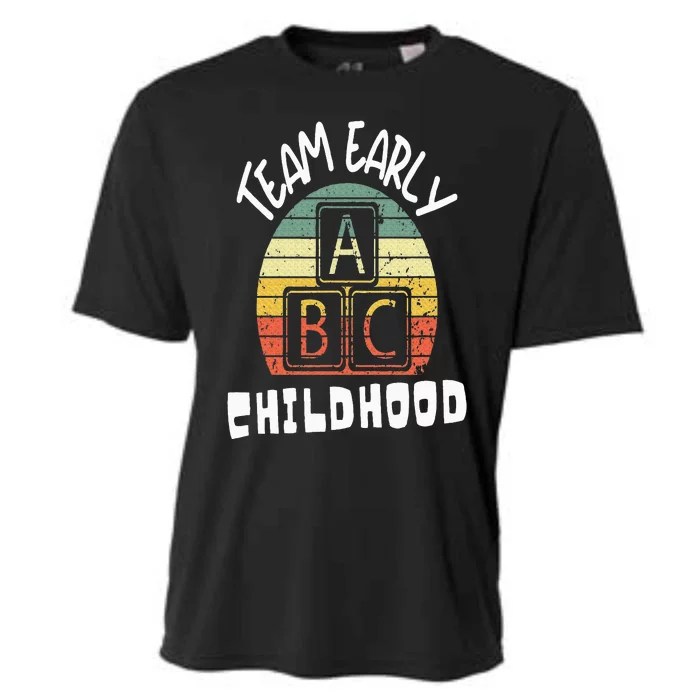 Team Early Childhood Preschool Teacher Cooling Performance Crew T-Shirt