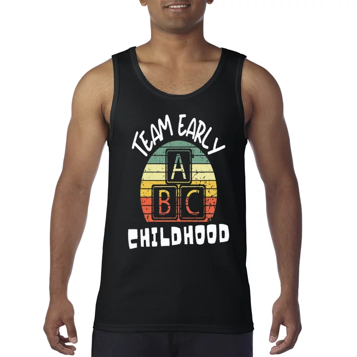 Team Early Childhood Preschool Teacher Tank Top