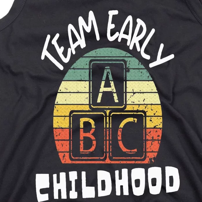 Team Early Childhood Preschool Teacher Tank Top