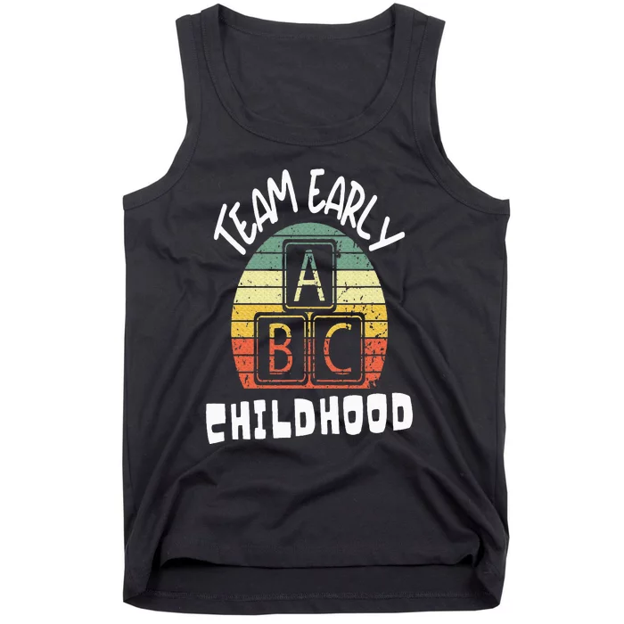 Team Early Childhood Preschool Teacher Tank Top