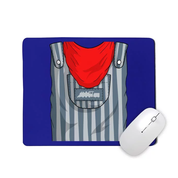 Train Engineer Costume Easy Halloween Gift Railroad Lover Mousepad